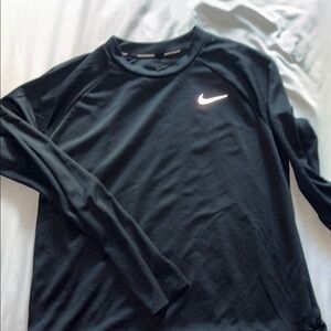 Nike Black Dri-FIT Long Sleeve Top